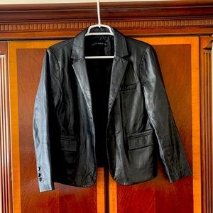 Learher blazer